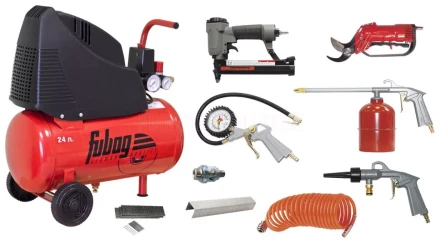 Компрессор безмасляный поршневой прямой FUBAG GARDEN MASTER KIT 9предметов купить в Когалыме