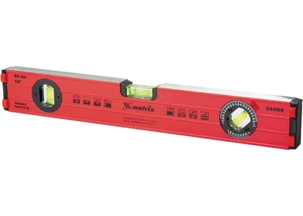 Уровень алюминиевый 400 мм фрезерованный 3 глазка усиленный MTX 344049 купить в Когалыме