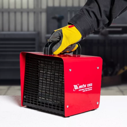 Тепловая пушка керамическая SHCL-3000, квадратная, 230 В, 480 м3/ч, 1/3 кВт// MTX 96403 купить в Когалыме