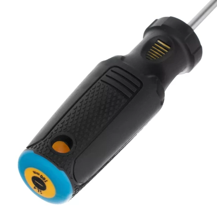 Отвертка SL4х100 мм, CrV, трехкомпонентная рукоятка Denzel 12192 купить в Когалыме