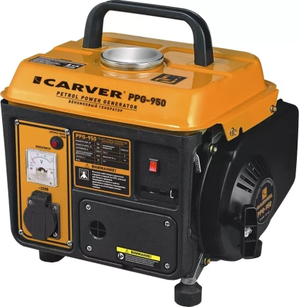 Генератор бензиновый CARVER PPG- 950 купить в Когалыме