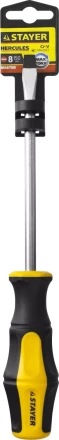 Отвертка STAYER &quot;MASTER&quot; &quot;HERCULES&quot;, Сr-V, противоскользящая рукоятка, SL8,0x150мм 25051-08-15_z02 купить в Когалыме