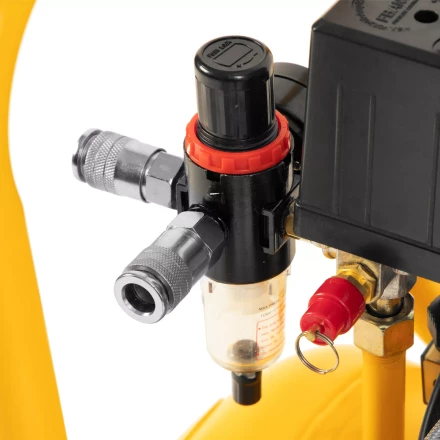 Компрессор безмасляный, малошумный Denzel DLS 1500/50, 1500 ВТ, 2x750, 50 л, 260 л/мин купить в Когалыме