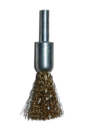 Щетка для дрели ф25мм концевая сталь латунированная Энкор 51504 купить в Когалыме
