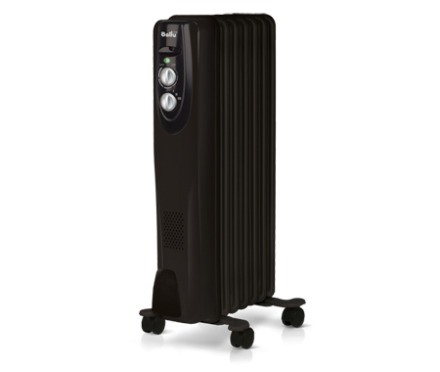 Маслянный радиатор обогреватель электрический BALLU Classic black BOH/CL-07BRN 1500 купить в Когалыме