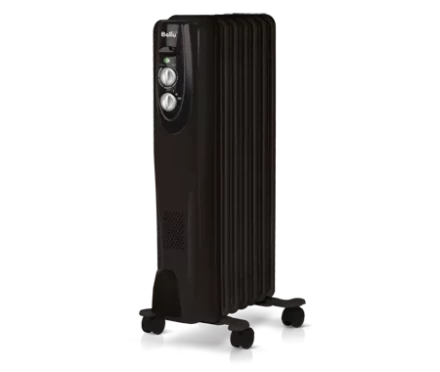 Маслянный радиатор обогреватель электрический BALLU Classic black BOH/CL-07BRN 1500 купить в Когалыме