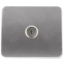Розетка СВЕТОЗАР "ГАММА" телевизионная, без вставки и рамки, цвет светло-серый металлик SV-54115-SM купить в Когалыме