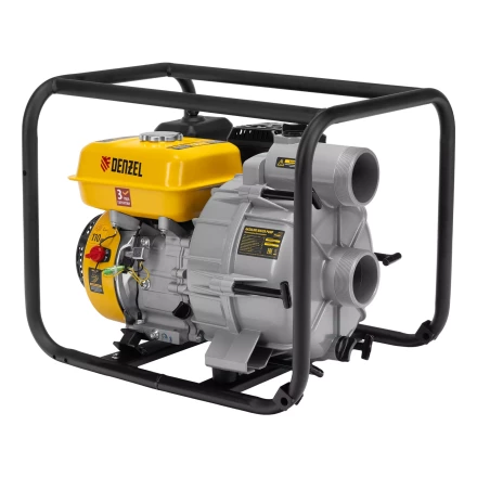 Мотопомпа бензиновая для грязной воды Denzel PX-80D7 99206, 7 л.с., 3", 1300 л/мин, глуб 8 м,напор 30 м купить в Когалыме