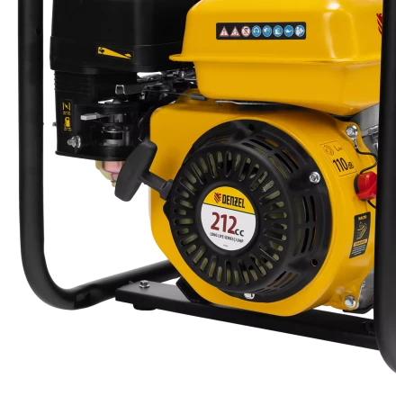 Мотопомпа бензиновая для грязной воды Denzel PX-80D7 99206, 7 л.с., 3", 1300 л/мин, глуб 8 м,напор 30 м купить в Когалыме