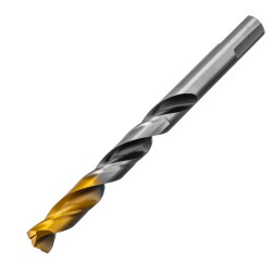 Сверло спиральное по металлу Denzel, 11 x 142мм, Р6М5, Golden Tip, многогранная заточка, 718286