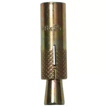 Анкер ЗУБР с клином, желтопассивированный, 8,0х35мм, ТФ6, 3шт 4-302076-08-035 купить в Когалыме