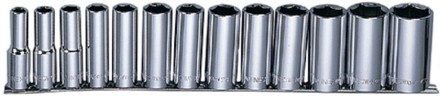 Набор головок торцевых глубоких 1/2&quot;DR MAXI DRIVE рельс SAE 7/16-1-1/4&quot; 13предметов Jonnesway S05HD4213S 49082 купить в Когалыме