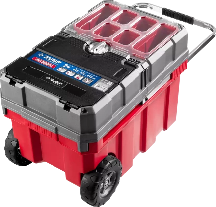 Ящики для инструмента на колесах МЕГА-БОКС серия ПРОФЕССИОНАЛ цвет черный купить в Когалыме