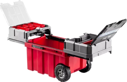 Ящики для инструмента на колесах МЕГА-БОКС серия ПРОФЕССИОНАЛ цвет черный купить в Когалыме