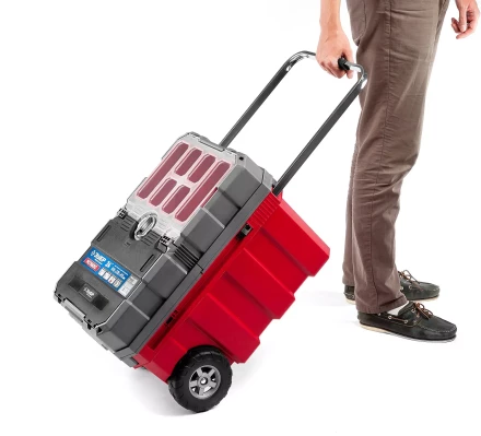 Ящики для инструмента на колесах МЕГА-БОКС серия ПРОФЕССИОНАЛ цвет черный купить в Когалыме