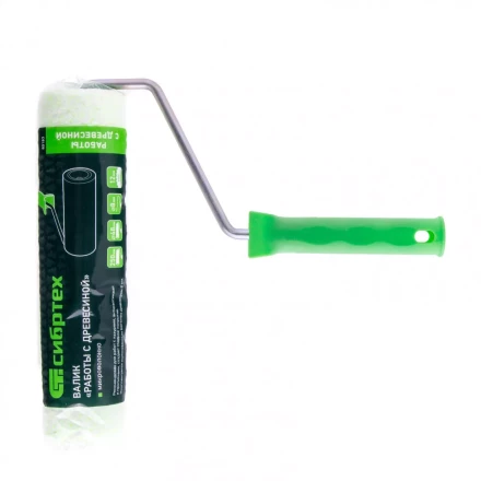 Валик &quot;Работы с древесиной&quot; 250 мм ворс 12 мм D 48 мм D ручки 8 мм микроволокно Сибртех 80183 купить в Когалыме