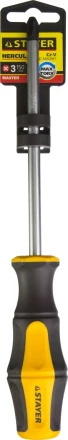 Отвертка STAYER &quot;MASTER&quot; &quot;HERCULES&quot;, Сr-V, противоскользящая рукоятка, PH3x150мм 25052-3-15_z02 купить в Когалыме