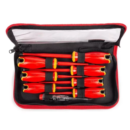 Набор диэлектрических отверток КВТ SLIM VDE НИО-2208 сталь S2, профиль SL, PH, 8 шт. (88934) купить в Когалыме