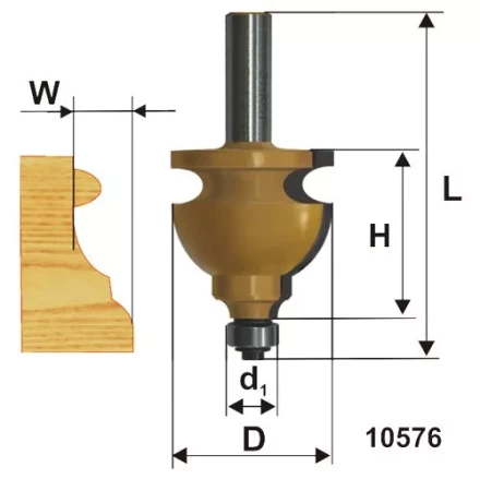 Фреза кромочная фигурная ф445х28мм хв 12мм 10576 купить в Когалыме