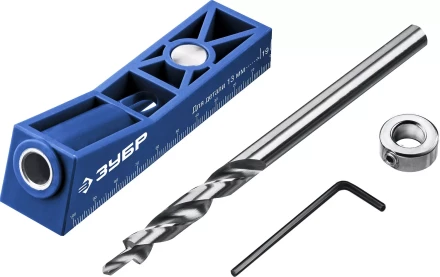 ЗУБР одно отверстие, одинарный кондуктор для глухих отверстий, Профессионал (30092) купить в Когалыме