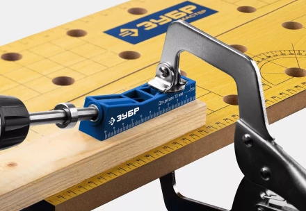 ЗУБР одно отверстие, одинарный кондуктор для глухих отверстий, Профессионал (30092) купить в Когалыме