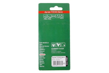 Пилки для лобзика HAMMER JG WD T101AO (5шт.) купить в Когалыме
