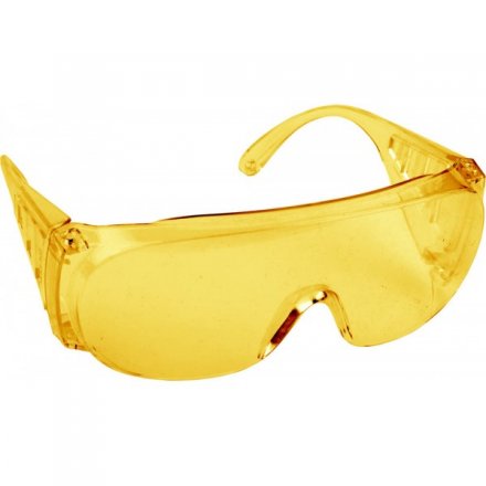 Очки DEXX защитные, поликарбонатная монолинза с боковой вентиляцией, желтые 11051 купить в Когалыме