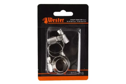 Хомут червячный WESTER 10-22 мм 4 шт. (815-010) DDV055273 купить в Когалыме