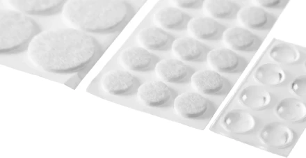 Набор STAYER &quot;COMFORT&quot;: Накладки самоклеящиеся на мебельные ножки, 98 шт, белые 40917-H98 купить в Когалыме