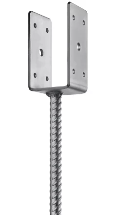 ЗУБР ОС-U, 61 x 120 x 60 мм, U-образное основание столба (310286-060) купить в Когалыме