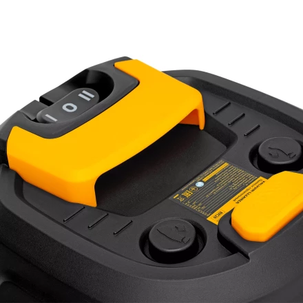 Пылесос строительный RVC20, 1400 Вт, бак 20 л, шланг 3 м, розетка с автосинхр. Denzel 28202 купить в Когалыме