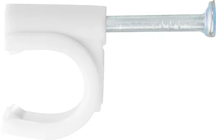 Скобы электроустановочные 6 мм круглый профиль 50 шт  СИБРТЕХ 47516 купить в Когалыме