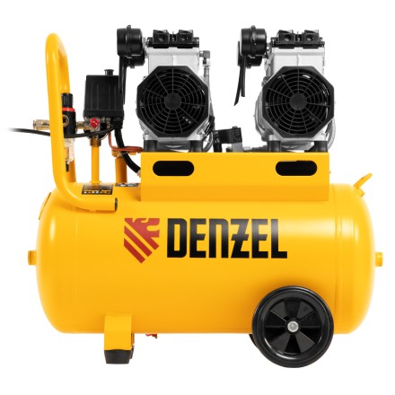 Компрессор безмасляный, малошумный Denzel DLS 2200/50, 2200 Вт, 2x1100, 50 л, 380 л/мин купить в Когалыме