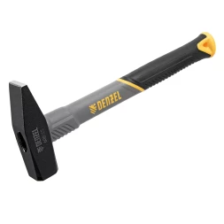 Молоток слесарный, 600 г Denzel, кованый, фибергласовая рукоятка c TPR покрытием, 10486