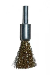 Щетка для дрели ф12мм концевая сталь латунированная Энкор 51501