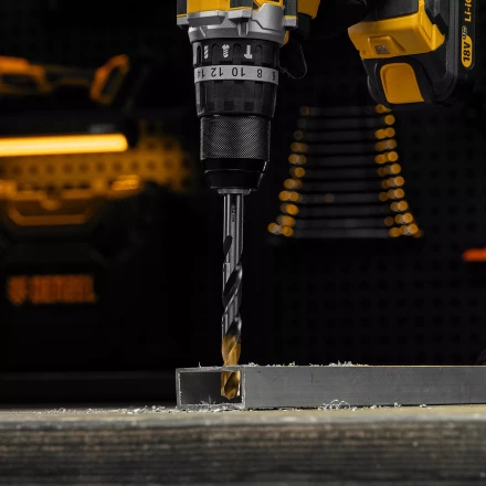 Сверло спиральное по металлу Denzel 12 x 151мм, Р6М5, Golden Tip, многогранная заточка, 718287 купить в Когалыме