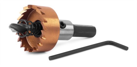 HSS-TiN коронка MESSER  28мм с центр. сверлом и толкающей пружиной для  лист. материала  до 2 мм ц/х купить в Когалыме