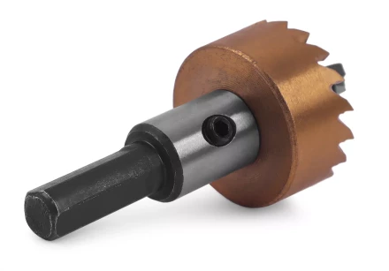 HSS-TiN коронка MESSER  28мм с центр. сверлом и толкающей пружиной для  лист. материала  до 2 мм ц/х купить в Когалыме