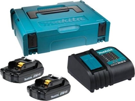 Набор 2 аккумулятора Makita BL1815B 1.5 Ач и Зарядное устройство DC 18 SD (197143-8) купить в Когалыме