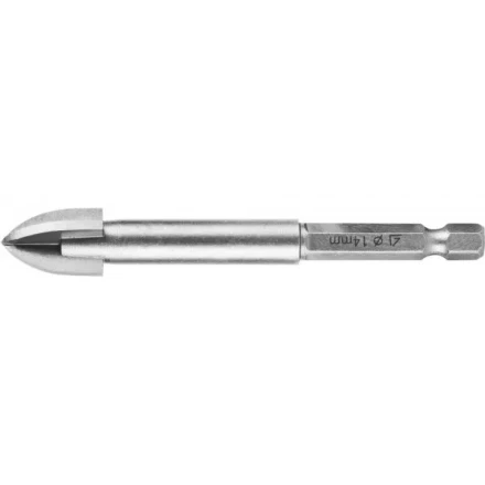 Сверло по кафелю, керамике, стеклу, с четырьмя режущими лезвиями, шестигранный хвостовик, 14 мм, STAYER "PROFESSIONAL" 2985-14 2985-14_z01 купить в Когалыме