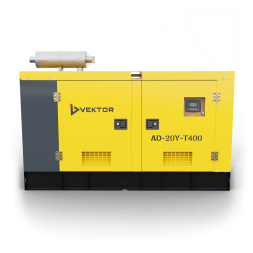 Дизельный генератор Vektor AD-20Y-T400 в шумозащитном кожухе
