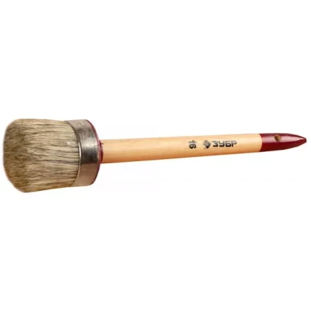 Кисть круглая ЗУБР &quot;УНИВЕРСАЛ - МАСТЕР&quot;, светлая щетина, деревянная ручка, №16, 55мм 01501-55 купить в Когалыме