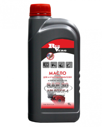 Масло RedVerg 4-такт SAE 30 (1л) минеральное купить в Когалыме