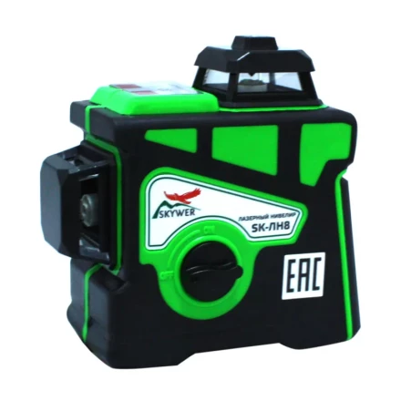 Лазерный нивелир SKYWER 360? 8 зеленых лучей купить в Когалыме