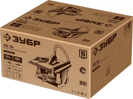 ЗУБР d 254 мм, 1900 Вт, настольный распиловочный станок (СРЦ-254) купить в Когалыме