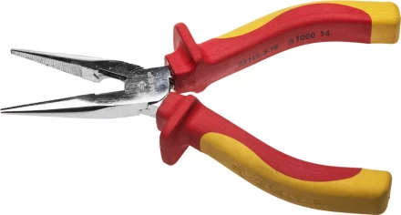 Тонкогубцы ЗУБР "ПРОФЕССИОНАЛ" "ПРОФИЭЛЕКТРИК", диэлектрические, двухкомпонентная рукоятка, до ~1000В, 160мм 22145-3-16 купить в Когалыме