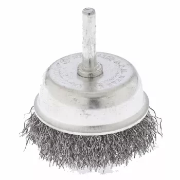 Щетка для дрели 75 мм "чашка" со шпилькой витая проволока  СИБРТЕХ 744787 купить в Когалыме