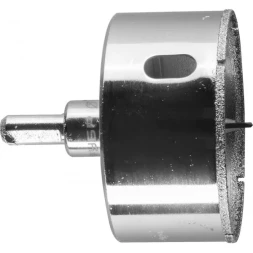 Коронка ЗУБР алмазная в сборе по кафелю, керамике с центрирующим сверлом и имбусовым ключом, зерно 60, 68мм 29850-68