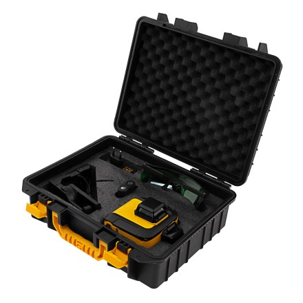 Лазерный уровень мультипризм. LXI 360-3 Green, 30 м, 520 нм, акк. Li 2800 mAh, резьба 1/4&quot;// Denzel 35079 купить в Когалыме