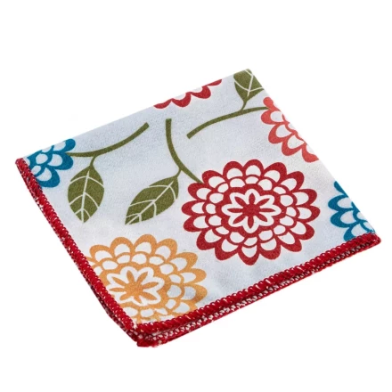Салфетка из микрофибры универсальная Home Palisad 923435, 300 х 300 мм, с цветами купить в Когалыме
